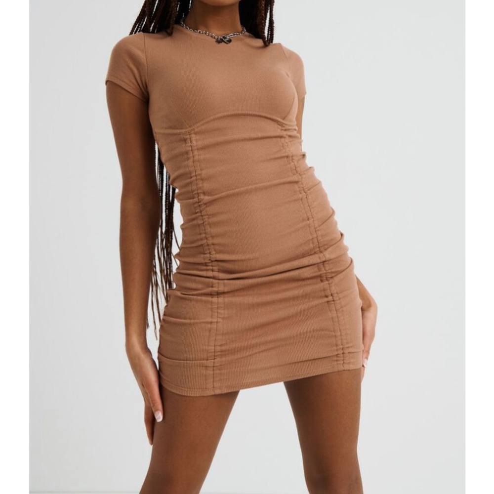 NWT Garage Ruched Mini Dress